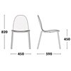 Silla Bob acero de Ondarreta. Sillas modernas.Silla de oficinas y despachos.