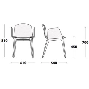 Sillón Bob XL madera tapizada de Ondarreta. Sillas modernas. Silla de diseño.