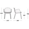 Sillón Bob XL madera tapizada de Ondarreta. Sillas modernas. Silla de diseño.