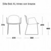 Sillón Bob XL trineo de Ondarreta. Sillas modernas.