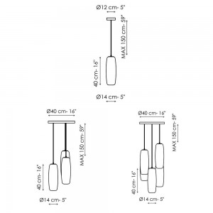 Lámpara Bio-s de Bonaldo. Diseños italianos de iluminación interior.