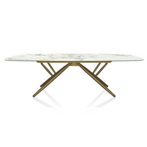 Mesa Bridge de Bontempi.  Mesas fijas o extensibles modernas de diseño italiano.