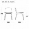 Silla Bob XL madera de Ondarreta. Sillas modernas. Sillas de diseños.