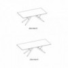 Mesa Bridge Rectangular Mármol de Bontempi. Mesas fijas modernas de diseño italiano.