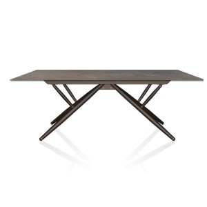 Mesa Bridge Rectangular Mármol de Bontempi. Mesas fijas modernas de diseño italiano.