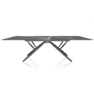 Mesa Bridge Rectangular de Bontempi. Mesas fijas modernas de diseño italiano.