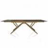 Mesa Bridge Extensible 160 de Bontempi. Mesas fijas o extensibles modernas de diseño italiano.