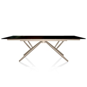 Mesa Bridge Extensible 160 de Bontempi. Mesas fijas o extensibles modernas de diseño italiano.
