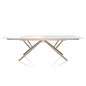 Mesa Bridge Extensible 160 de Bontempi. Mesas fijas o extensibles modernas de diseño italiano.