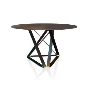Mesa Delta Redonda 130 de Bontempi. Mesas fijas modernas de diseño italiano.