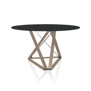 Mesa Delta Redonda 130 de Bontempi. Mesas fijas modernas de diseño italiano.