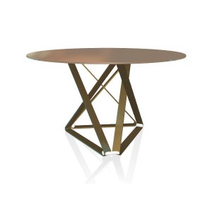 Mesa Delta Redonda 130 de Bontempi. Mesas fijas modernas de diseño italiano.