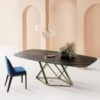 Mesa Delta de cantos redondeados de Bontempi. Mesas fijas de diseño italiano.