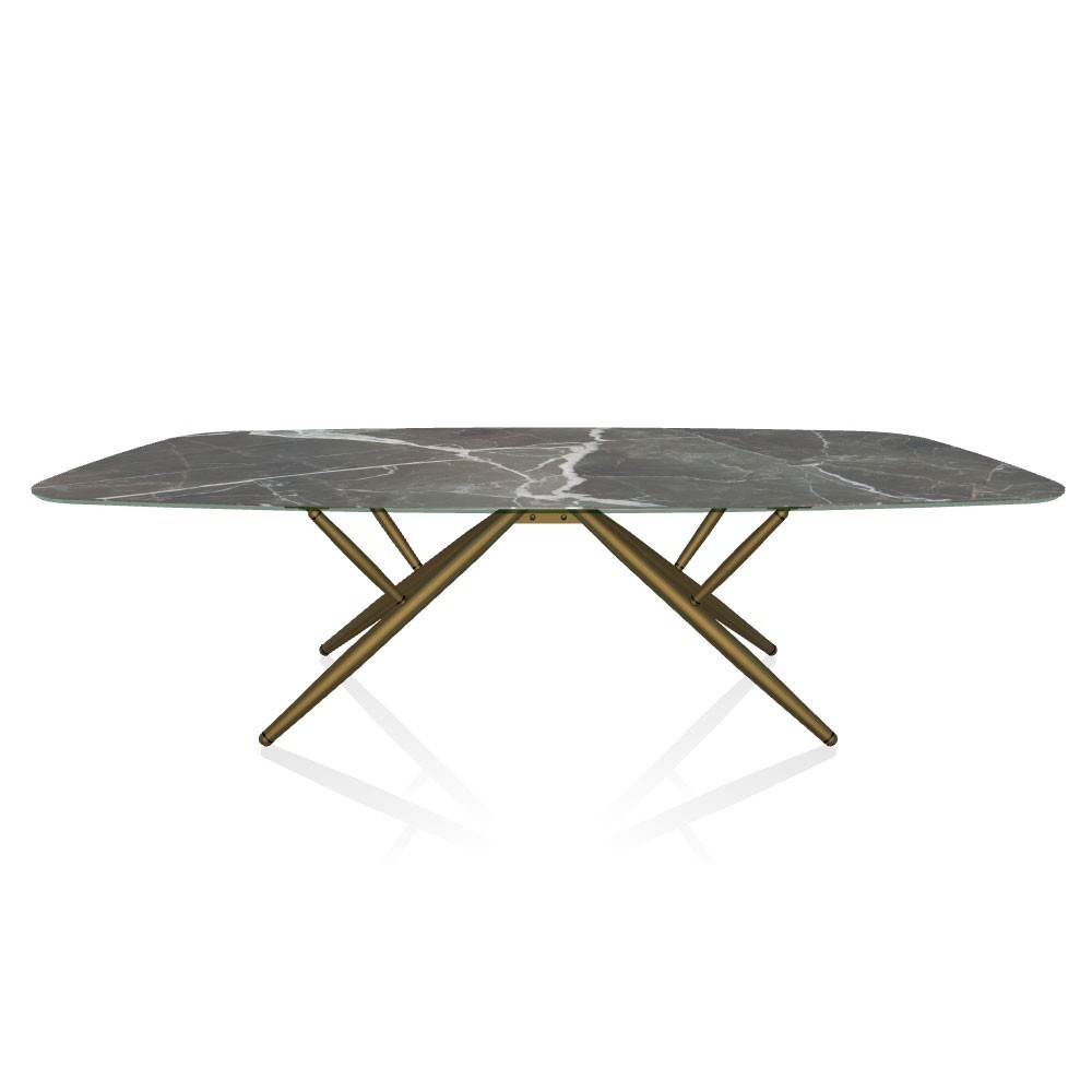 Mesa Bridge de Bontempi.  Mesas fijas o extensibles modernas de diseño italiano.