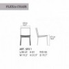 Silla Flexa de Alivar. Muebles modernos italianos. Mobiliario de diseño.
