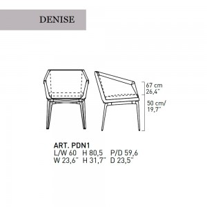 Silla Denise de Alivar. Muebles modernos italianos. Mobiliario de diseño.