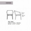 Silla Denise de Alivar. Muebles modernos italianos. Mobiliario de diseño.