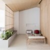 Sillón Lana madera - Respaldo bajo