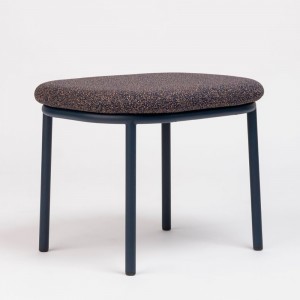 Pouf Lana acero de Ondarreta. Poufs de diseño.