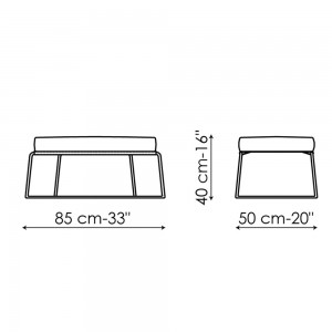 Pouf Alfie de Bonaldo. Moderno diseño italino ideal para interiores.