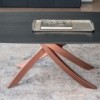 Mesa Artistico Redondeada de Bontempi. Mesas fijas modernos italianos.