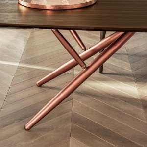 Mesa Bridge Rectangular de Bontempi. Mesas fijas modernas de diseño italiano.