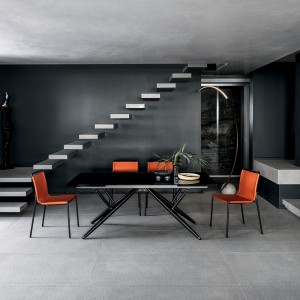 Mesa Bridge Extensible 160 de Bontempi. Mesas fijas o extensibles modernas de diseño italiano.