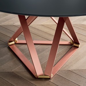 Mesa Delta Redonda 130 de Bontempi. Mesas fijas modernas de diseño italiano.