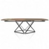 Mesa Delta Extensible Redondeada de Bontempi. Mesas extensibles de diseño italiano.