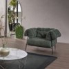 Sillón Tirella tapizado de Bonaldo. Mobiliario de muebles de diseño italiano.