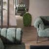 Sillón Tirella tapizado de Bonaldo. Mobiliario de muebles de diseño italiano.