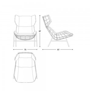 Butaca Bergeré Summer set Varaschin. Excelente diseño para espacios exteriores.