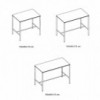 Mesa Moon Rectangular Alta de Bontempi. Catálogo de mesas de diseño italiano.