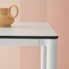 Mesa Moon Rectangular Alta de Bontempi. Catálogo de mesas de diseño italiano.