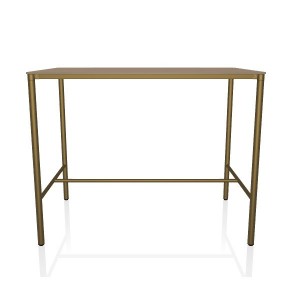 Mesa Moon Rectangular Alta de Bontempi. Catálogo de mesas de diseño italiano.