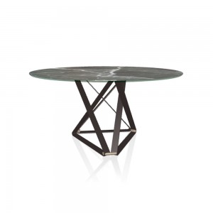 Mesa Delta Redonda 150 de Bontempi. Mesas fijas o extensibles modernas de diseño italiano.