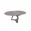Mesa Millennium redonda extensible de Bontempi. Muebles modernos italianos.