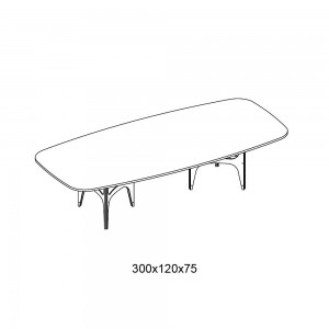 Mesa Universe XXL Cantos Redondeados de Bontempi.  Mesas fijas modernas de diseño italiano.