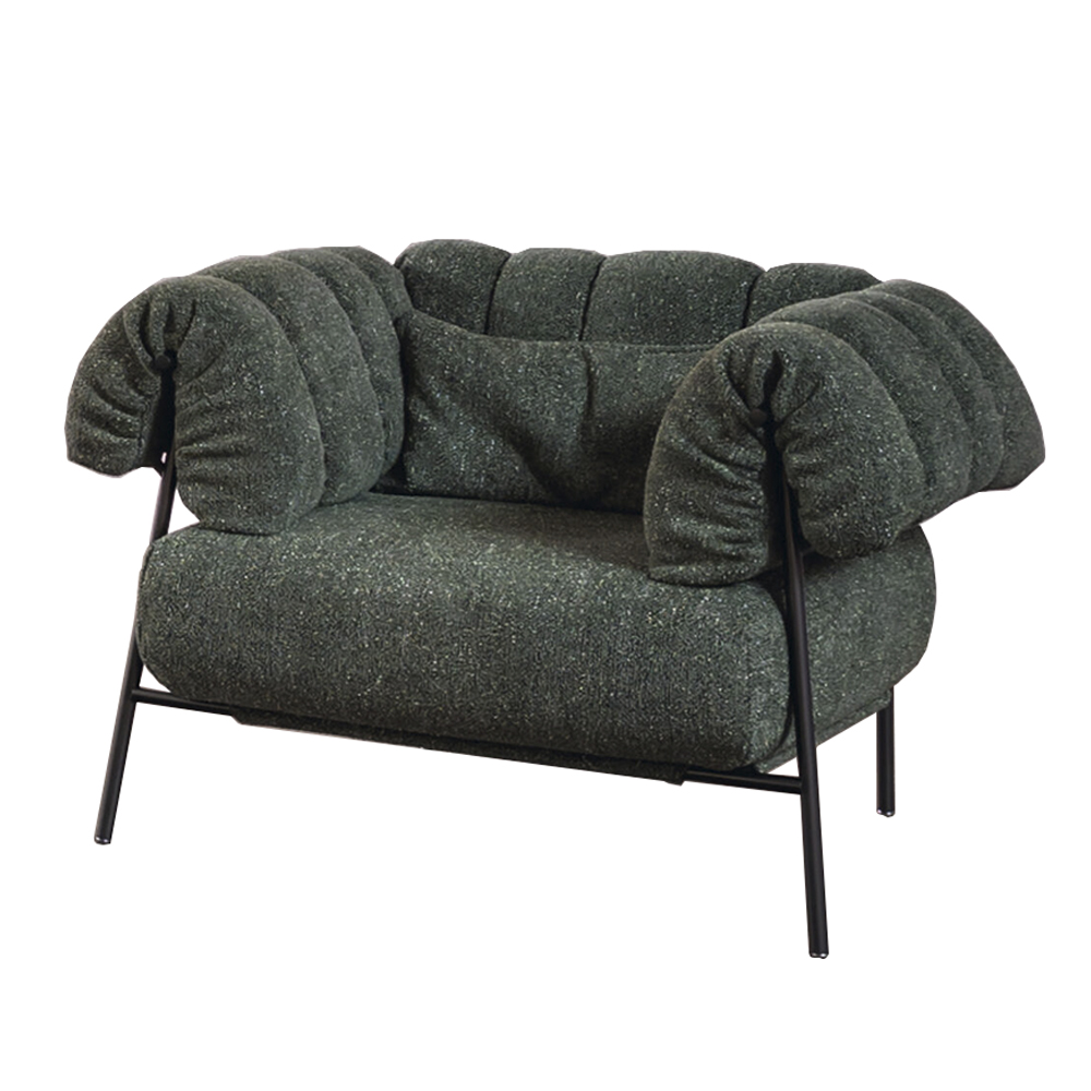 Sillón Tirella tapizado de Bonaldo. Mobiliario de muebles de diseño italiano.