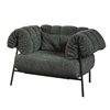 Sillón Tirella tapizado de Bonaldo. Mobiliario de muebles de diseño italiano.