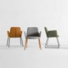 Sillón Altea acero Inclass. Sillones modernos para oficinas y salones.