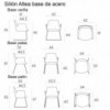 Sillón Altea acero Inclass. Sillones modernos para oficinas y salones.