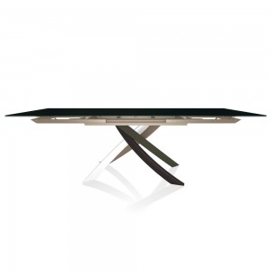 Mesa Artistico Extensible Cerámica de Bontempi. Muebles modernos italianos.