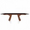 Mesa Fiandre Extensible Cristal/Madera de Bontempi. Muebles modernos italianos.