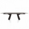 Mesa Fiandre Extensible Cristal/Madera de Bontempi. Muebles modernos italianos.