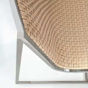 Sillón Samoa trenzado de Alivar. Muebles modernos italianos.