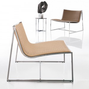Sillón Samoa trenzado de Alivar. Muebles modernos italianos.
