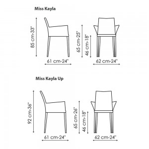 Silla Miss Kayla de Bonaldo. Sillas modernas. Mobiliario de diseño italiano.