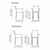 Silla Miss Kayla de Bonaldo. Sillas modernas. Mobiliario de diseño italiano.