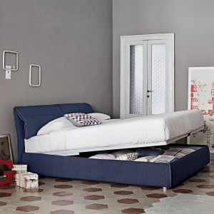 Cama Doble Campo de Bonaldo. Mobiliario de diseño para el dormitorio.